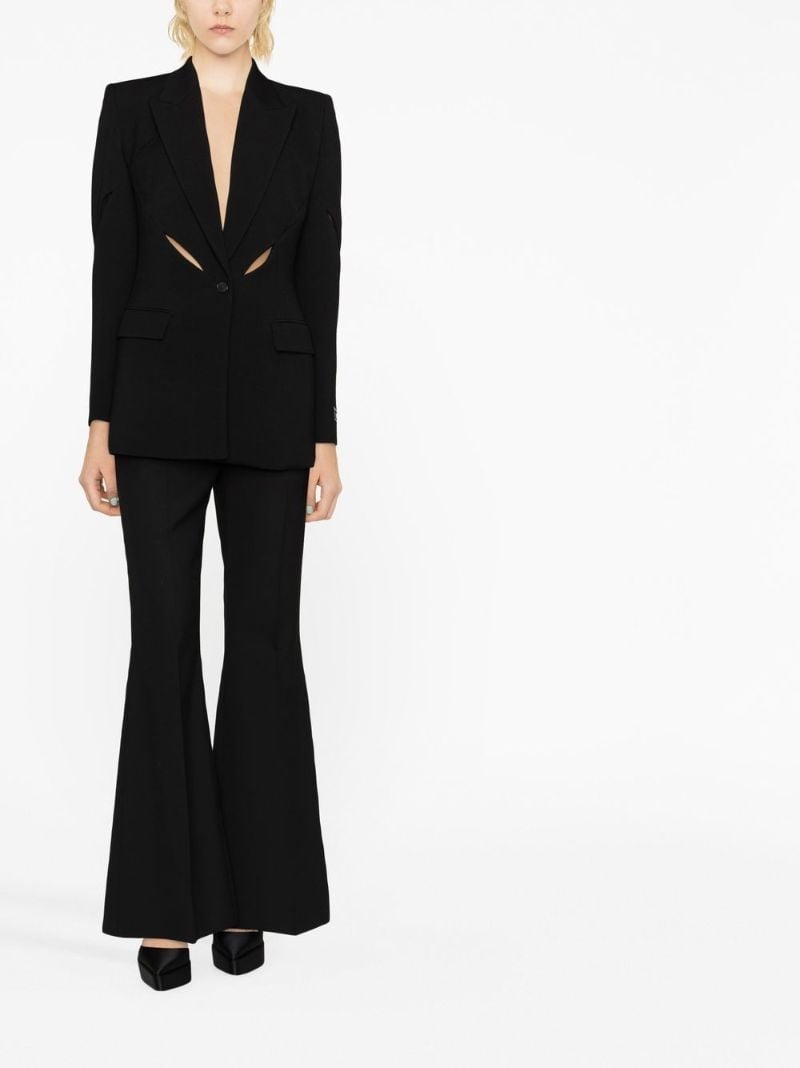 Black Cut-out Tailored Blazer