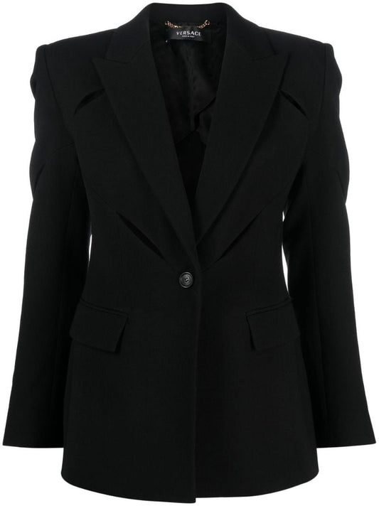 Black Cut-out Tailored Blazer