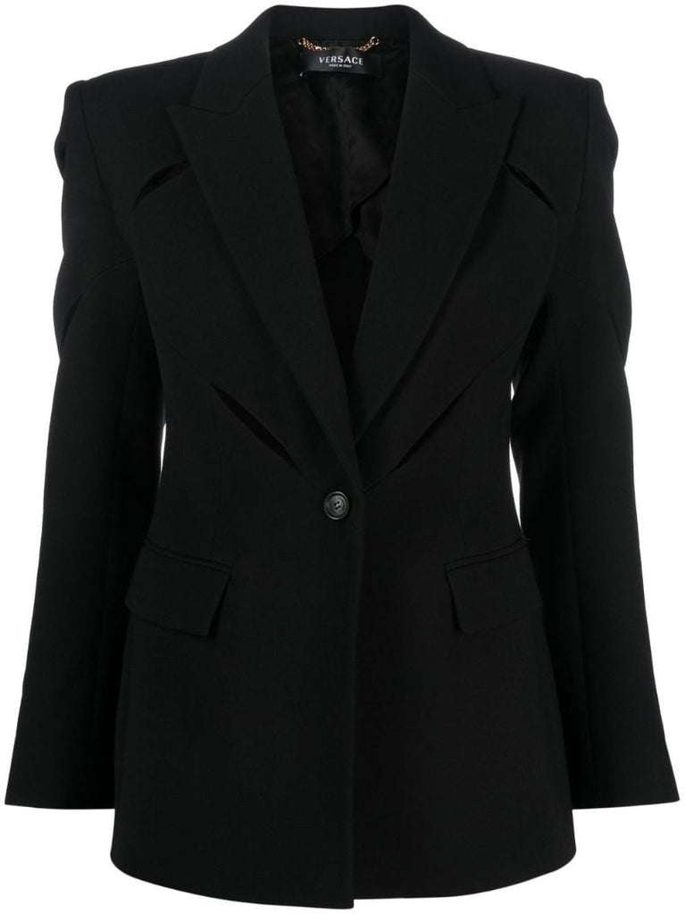 Black Cut-out Tailored Blazer