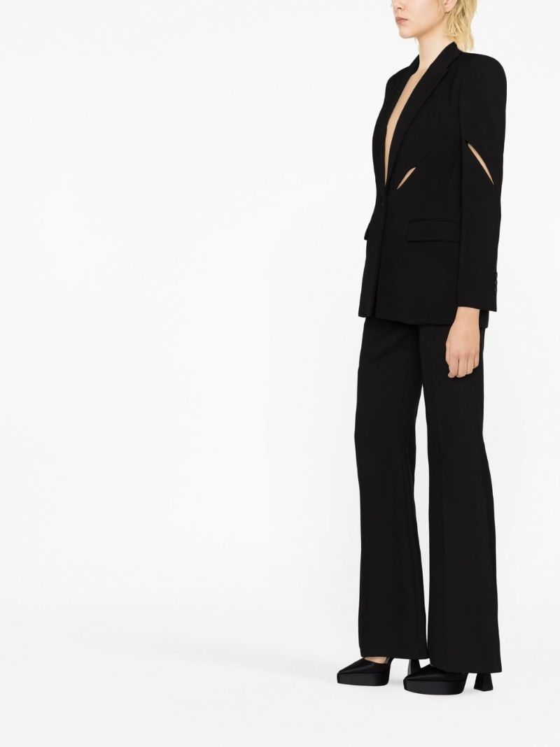 Black Cut-out Tailored Blazer