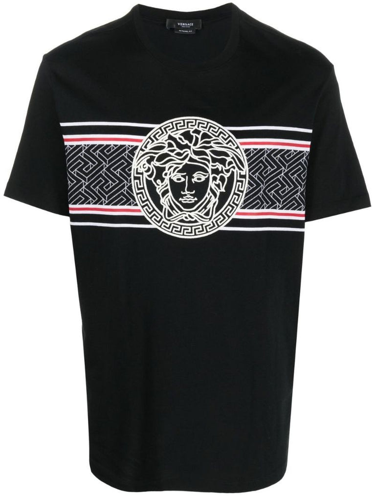 Black Medusa Embroidered T-shirt