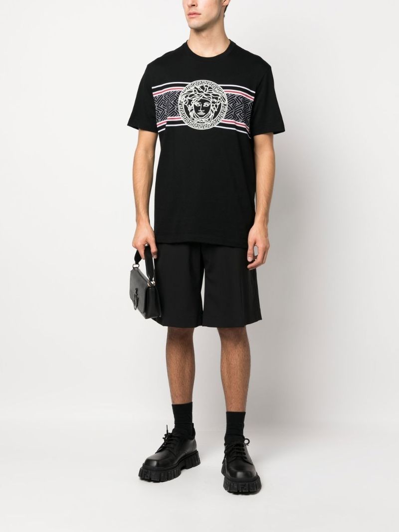 Black Medusa Embroidered T-shirt
