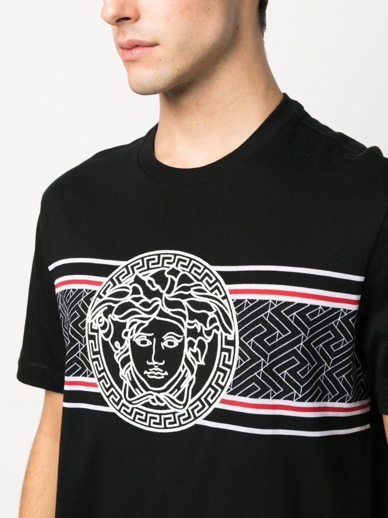Black Medusa Embroidered T-shirt
