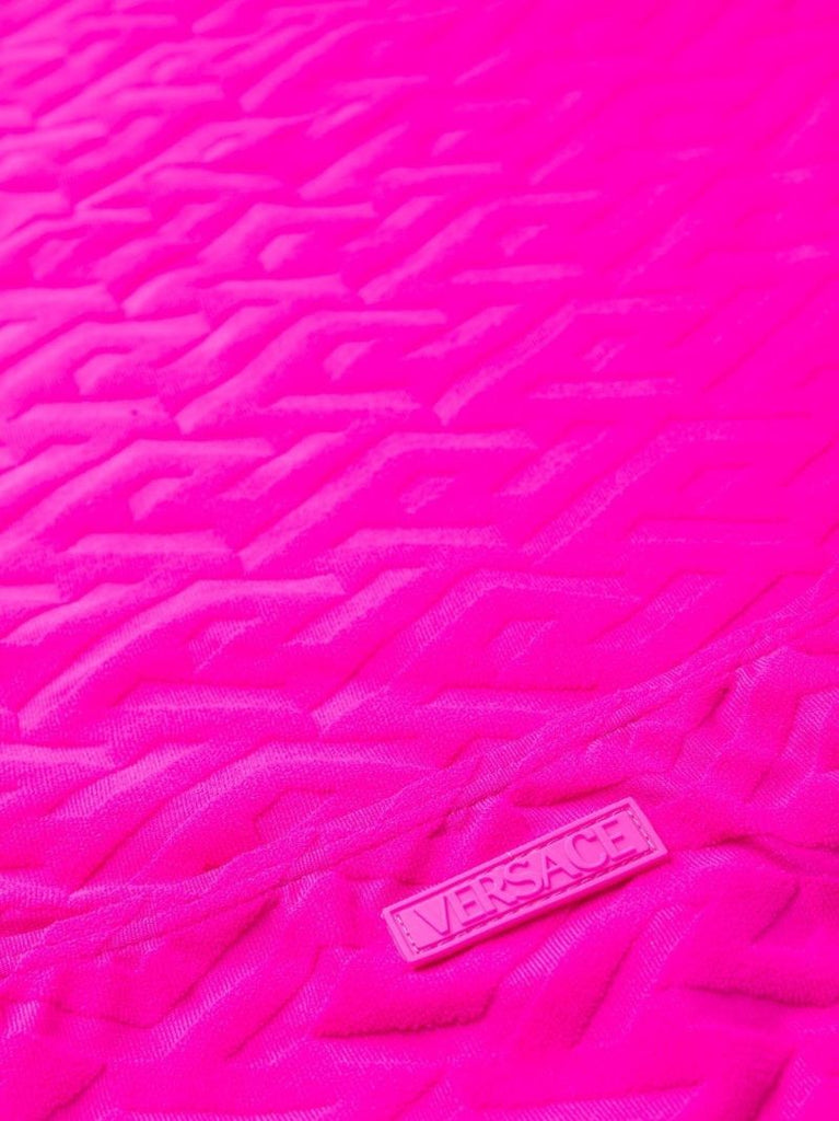 Pink La Greca Towel Mini Dress