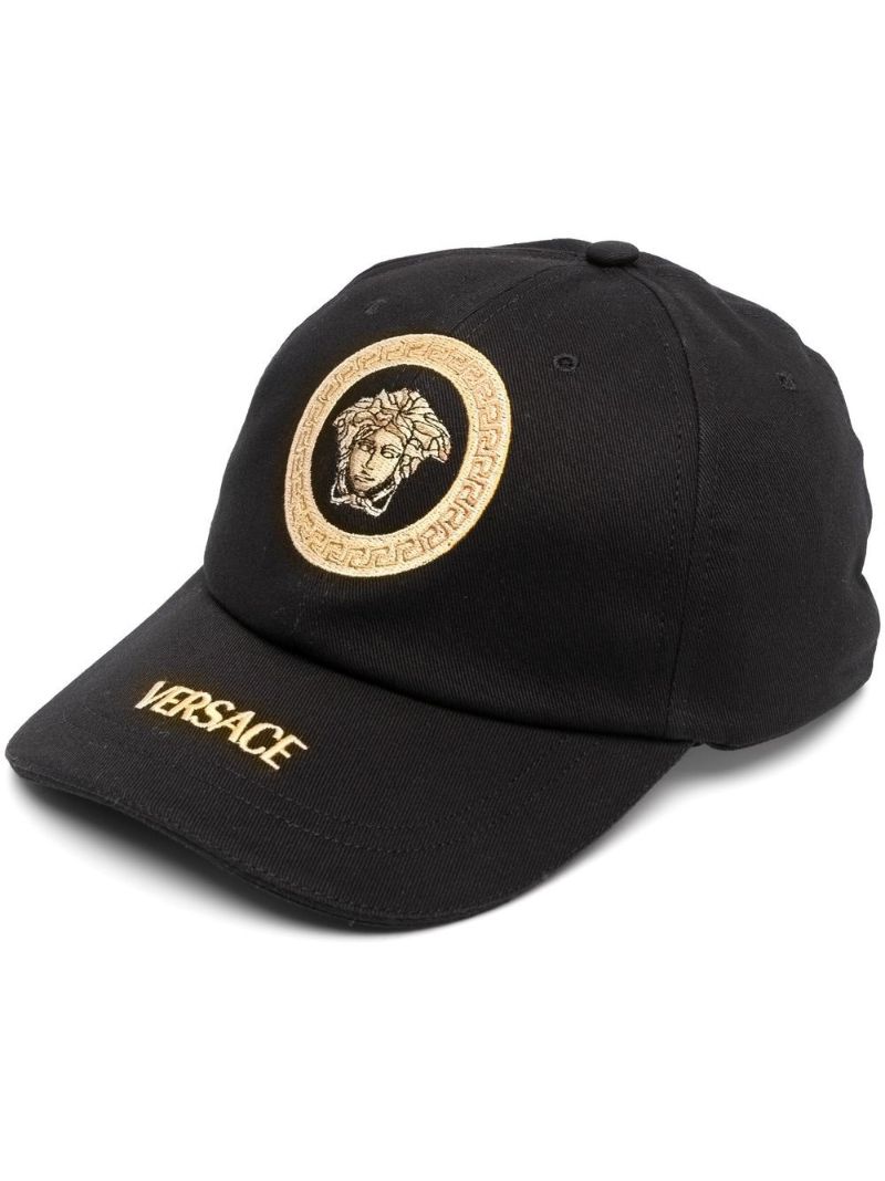 Black Logo Embroidered Cap