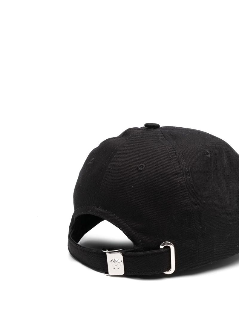 Black Logo Embroidered Cap