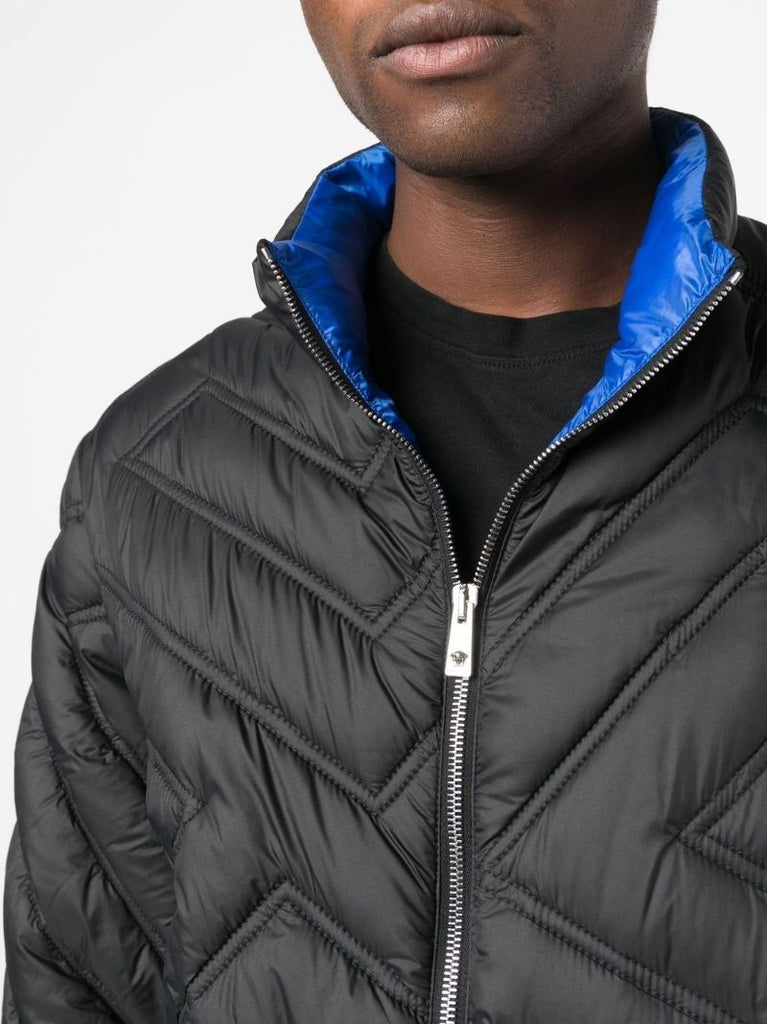 Black La Greca Puffer Jacket