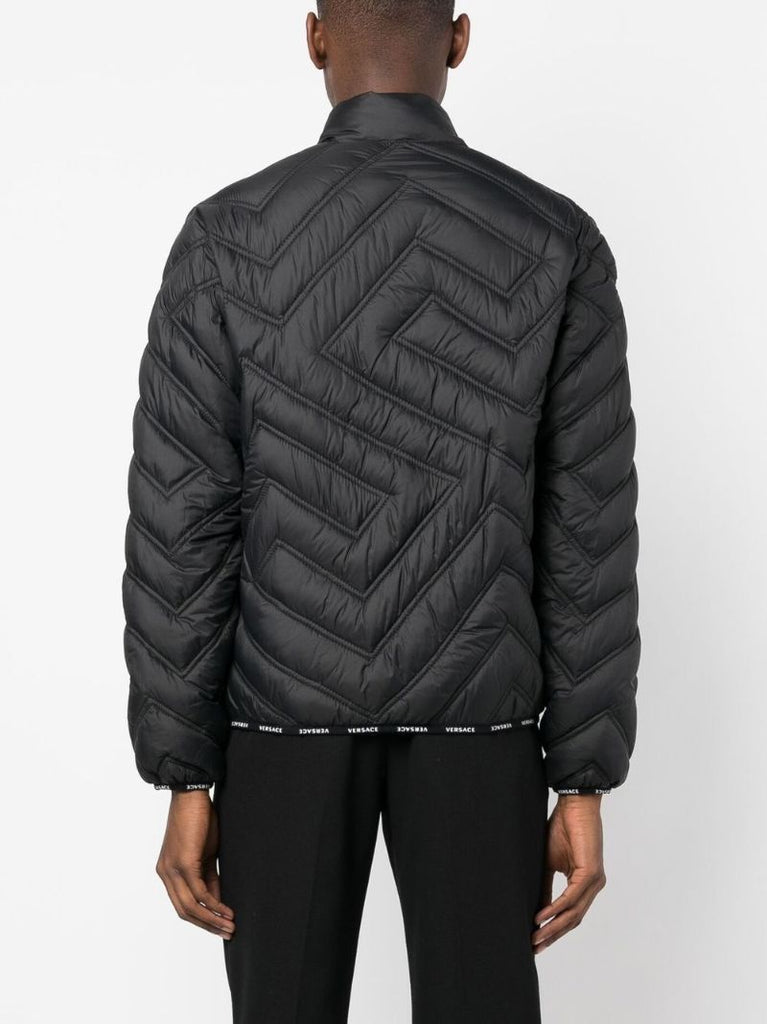 Black La Greca Puffer Jacket