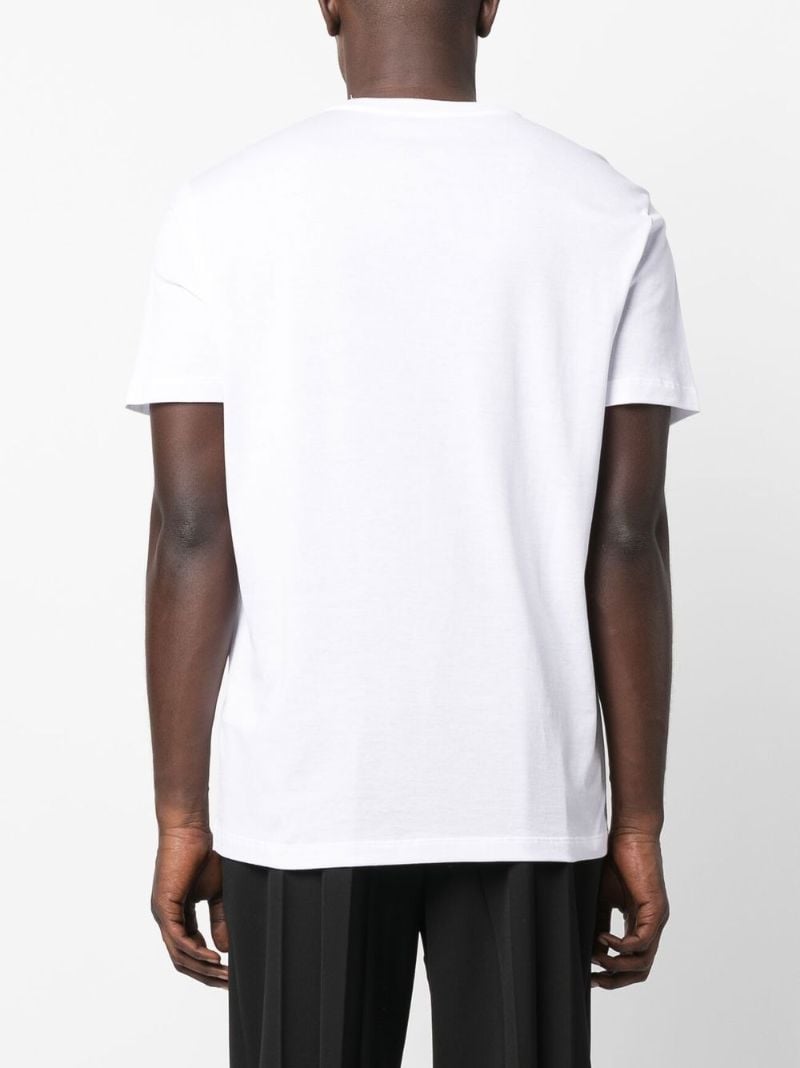White Medusa Head Embroidered T-shirt