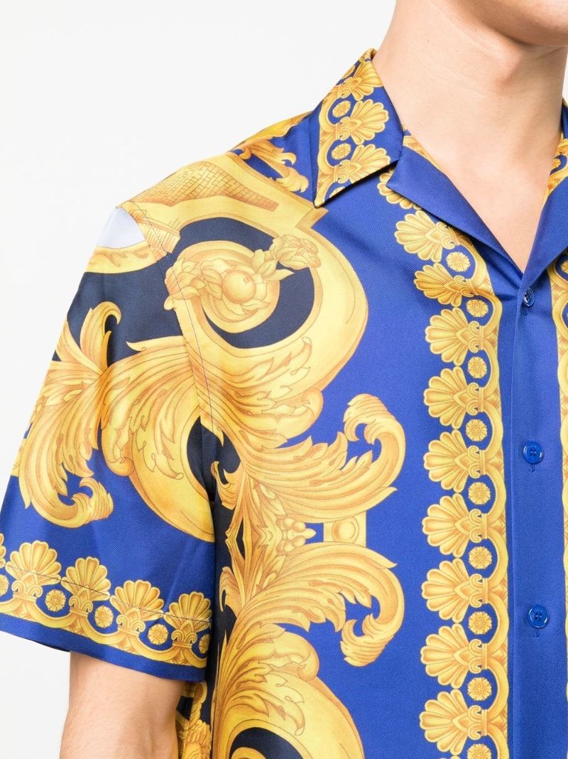 Blue Baroque 660 Print Silk Shirt