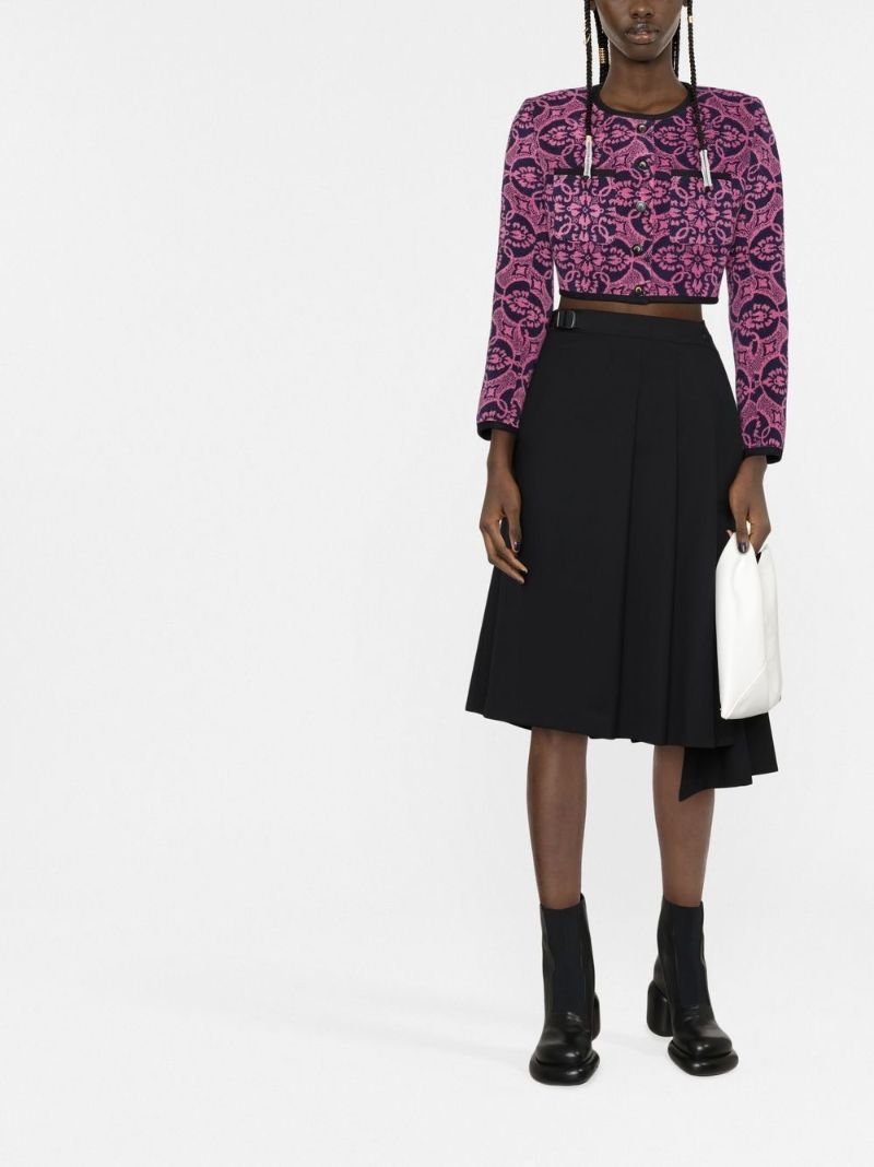 Pink Towels Tailored Cropped Jacket