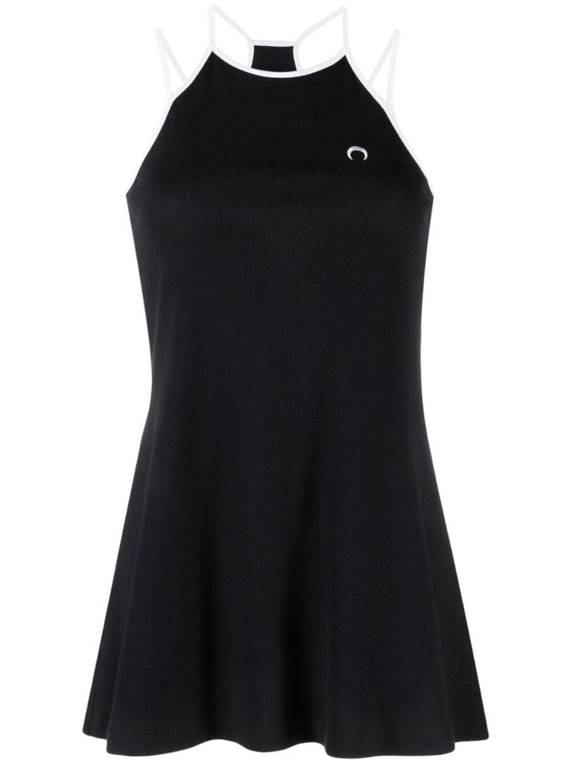 Black Moon Logo Organic Cotton Mini Dress