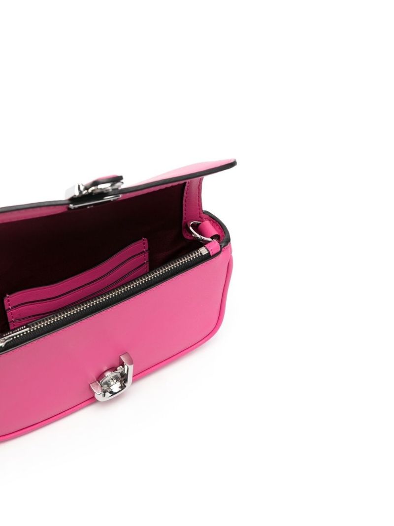 Pink J Marc Chain Strap Leather Shoulder Bag