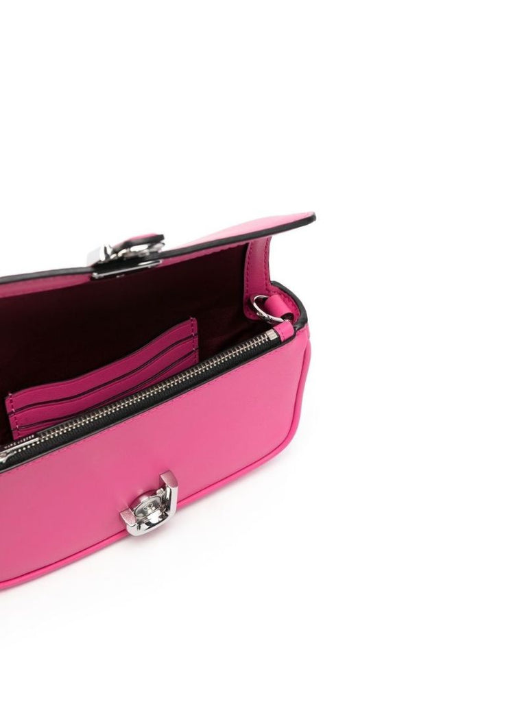 Pink J Marc Chain Strap Leather Shoulder Bag