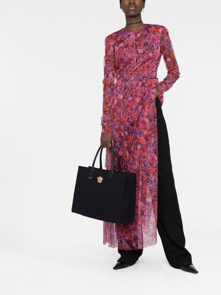Black La Medusa Small Tote Bag