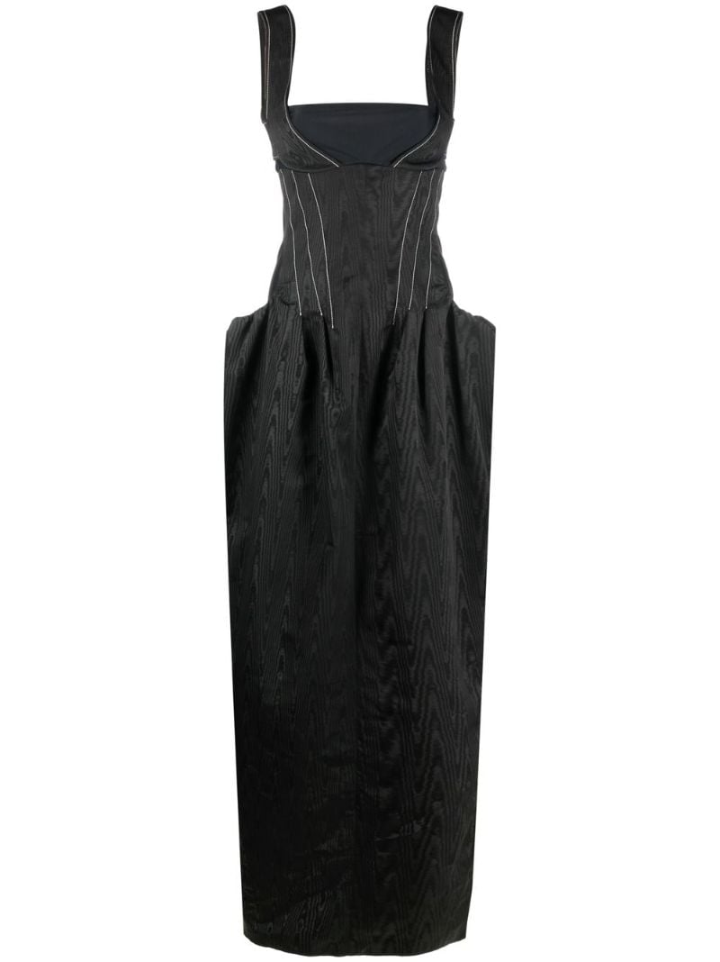 Black Moire Gown