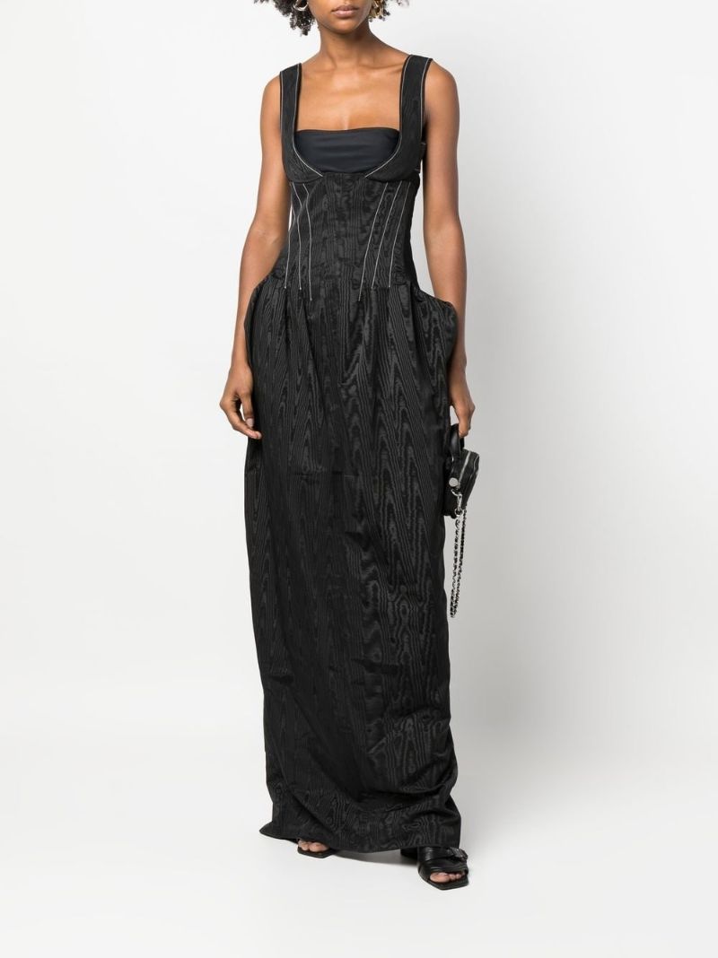 Black Moire Gown