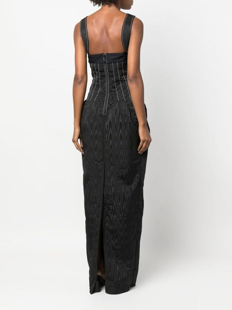 Black Moire Gown