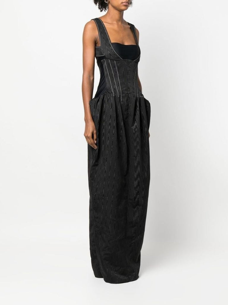 Black Moire Gown