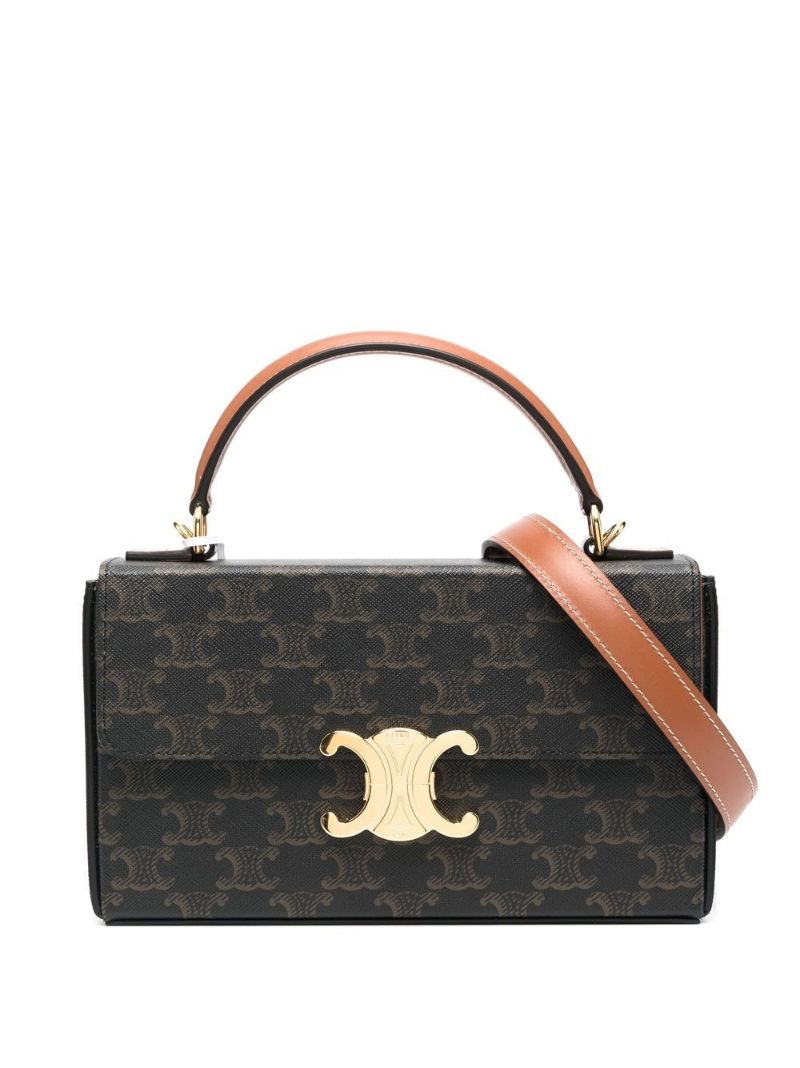 Black Triomphe Box Tote Bag