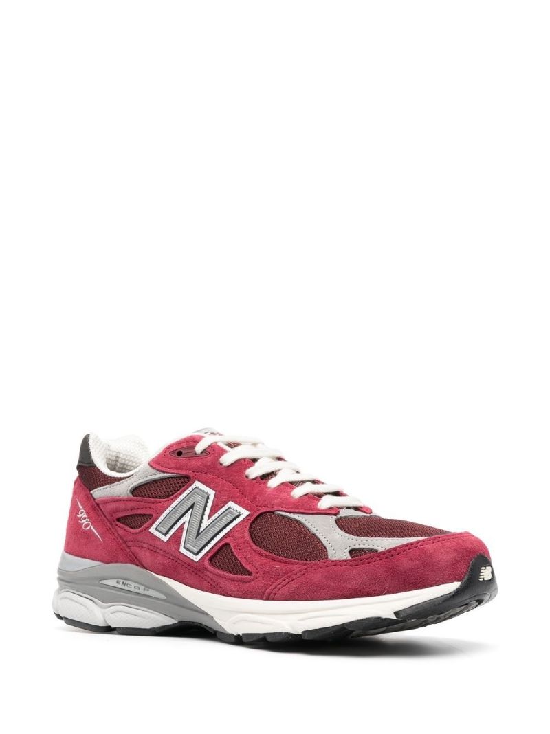 Red M990tf3 Made in Usa Low Top Sneakers
