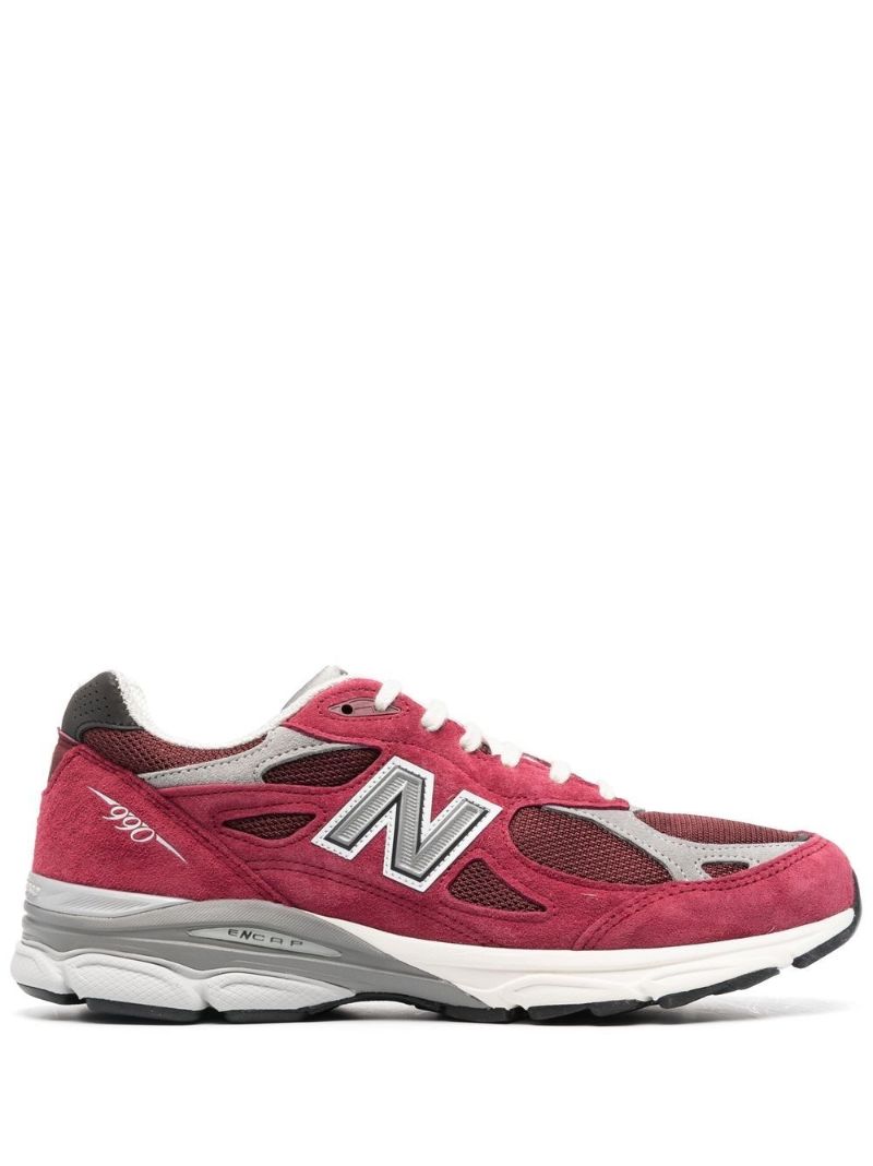 Red M990tf3 Made in Usa Low Top Sneakers
