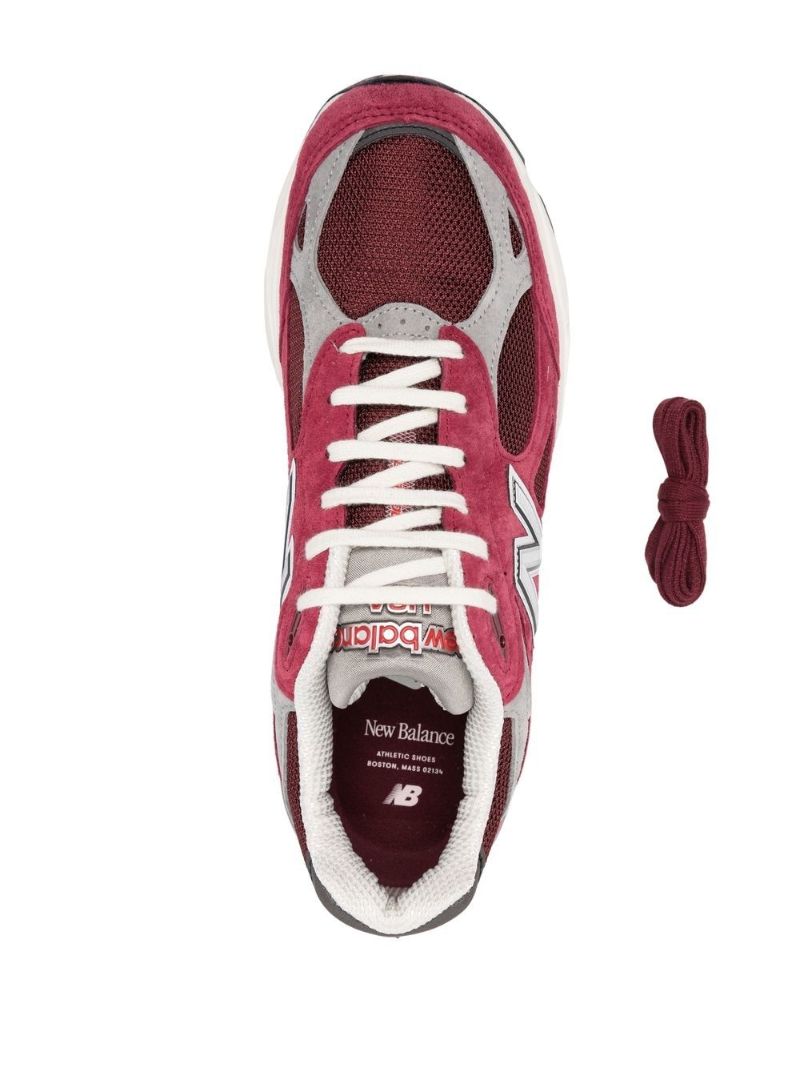 Red M990tf3 Made in Usa Low Top Sneakers