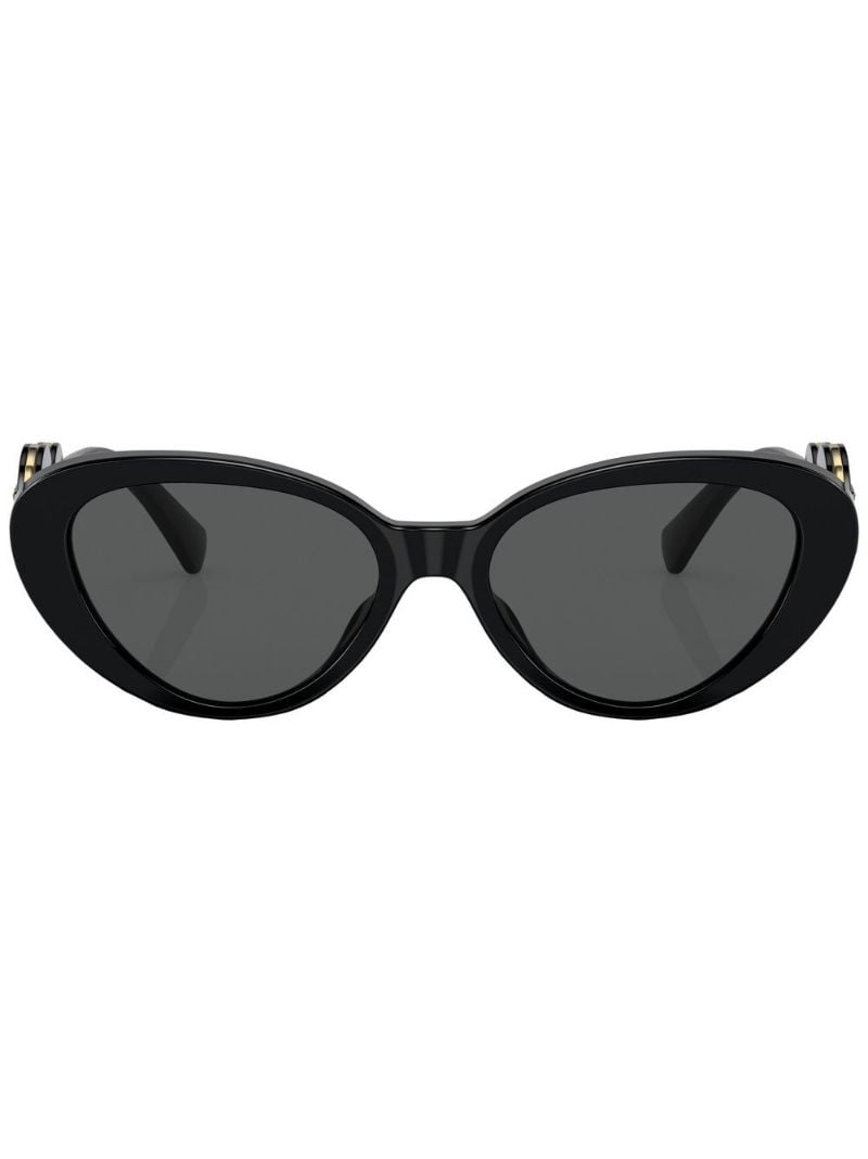 Black Medusa Plaque Sunglasses