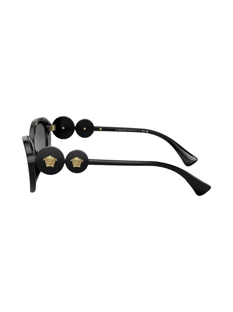 Black Medusa Plaque Sunglasses