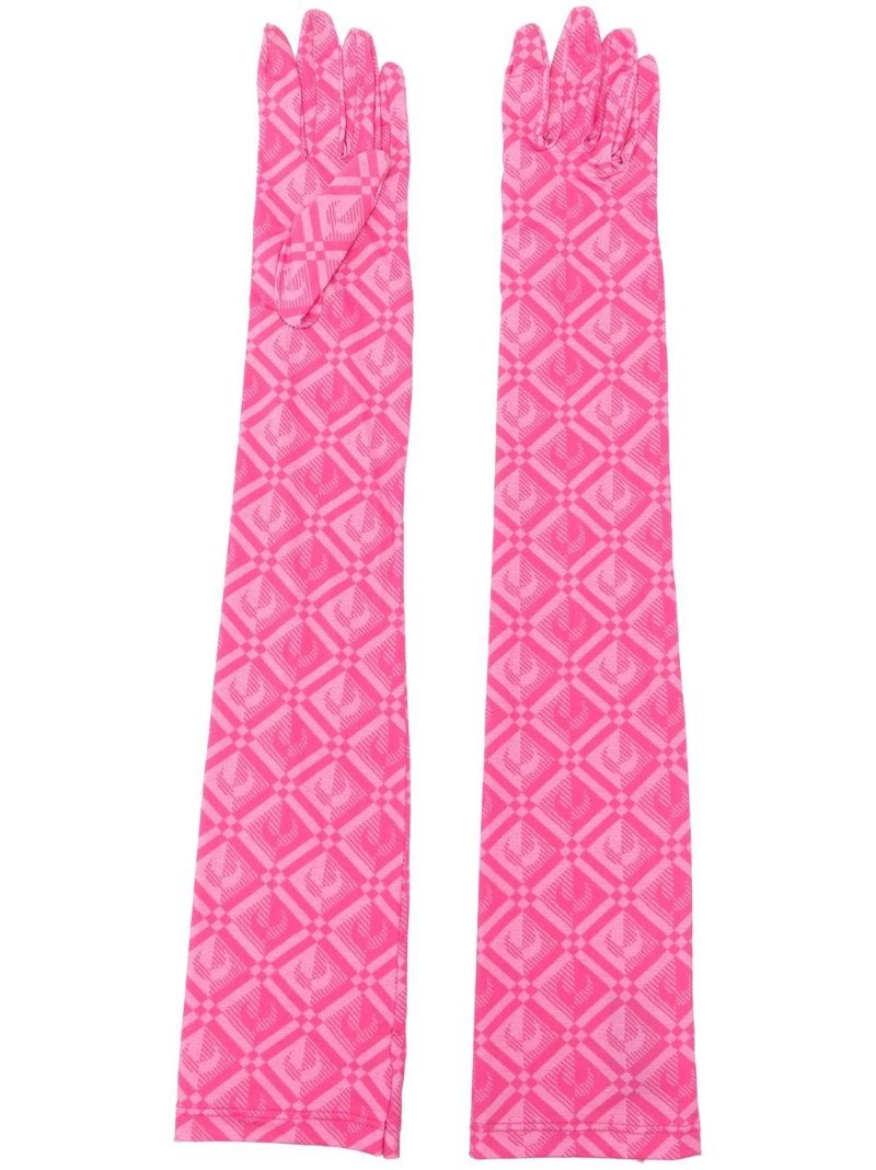 Pink Moon Diamant Elbow Gloves