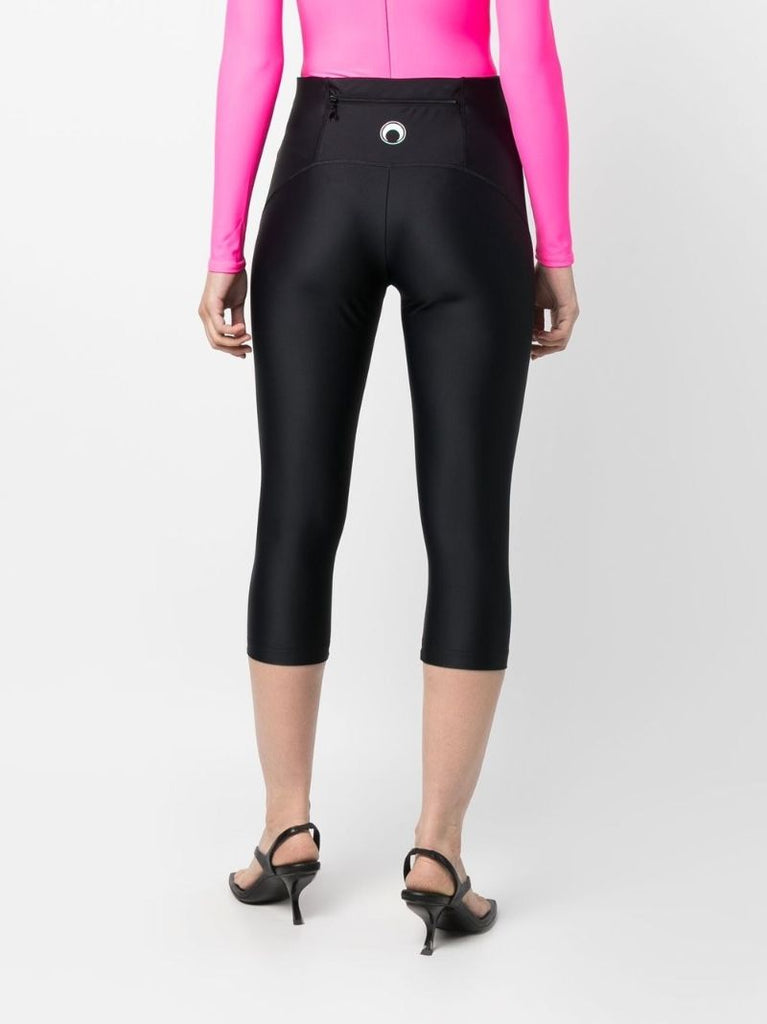 Black Icon Cropped Leggings