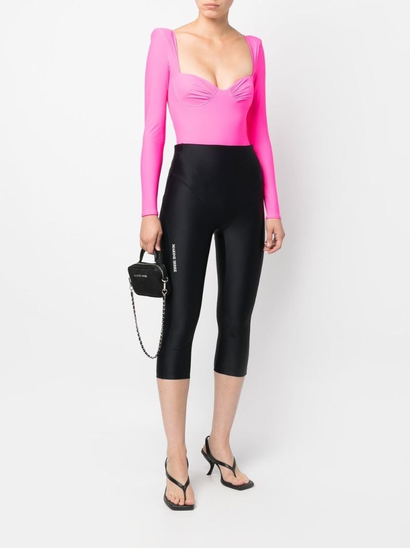 Black Icon Cropped Leggings