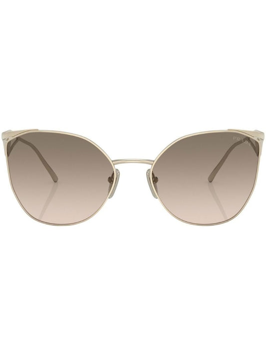 Gold-tone Logo Cat-eye Sunglasses