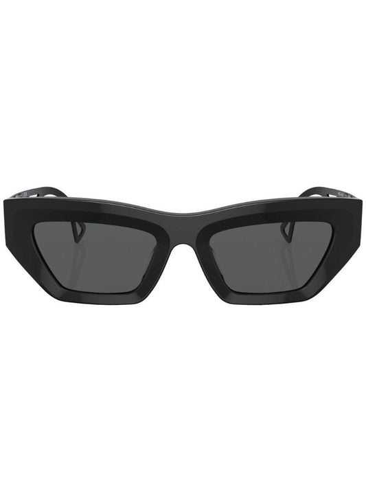 Black Logo Plaque Sunglasses