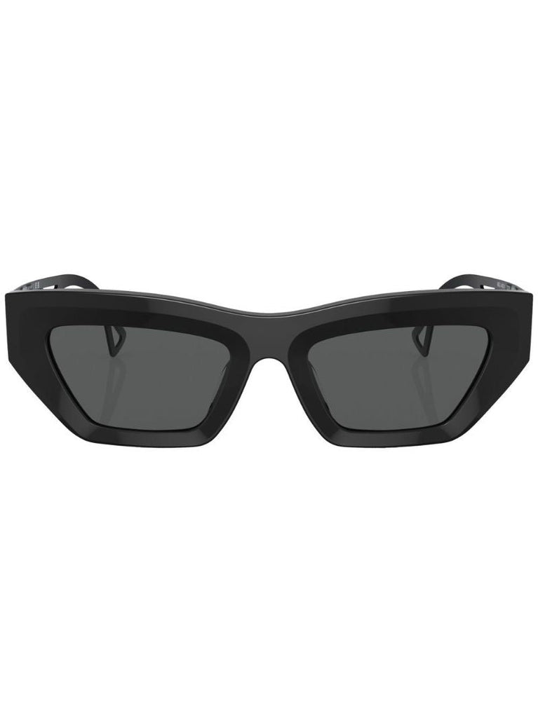 Black Logo Plaque Sunglasses