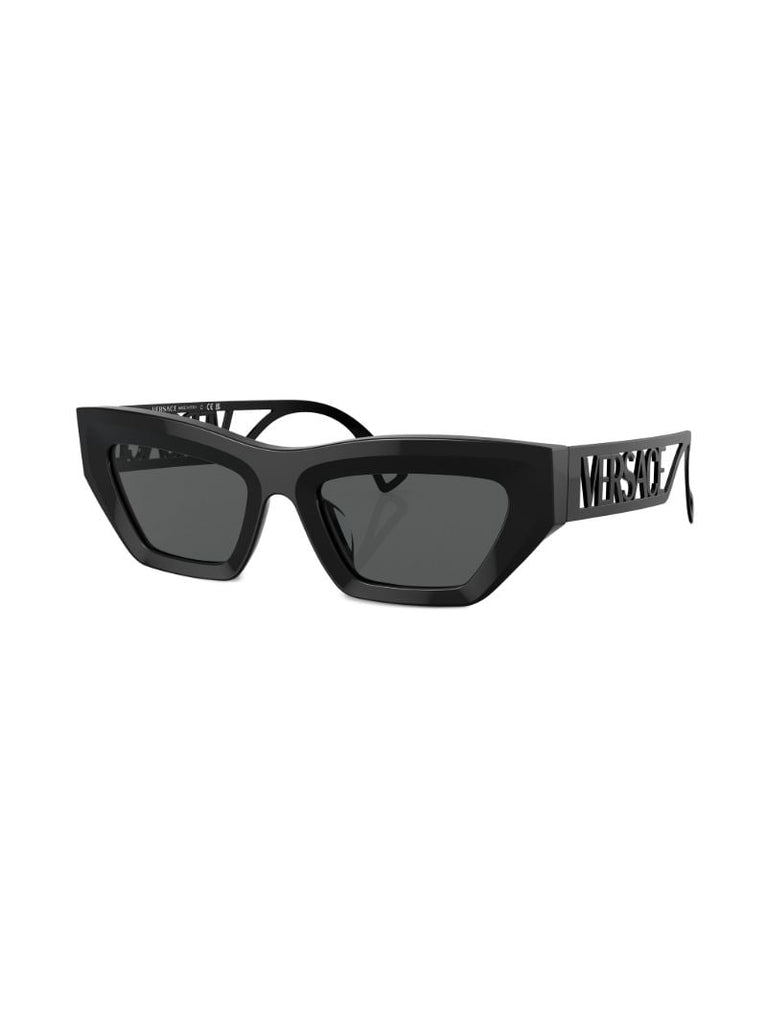 Black Logo Plaque Sunglasses
