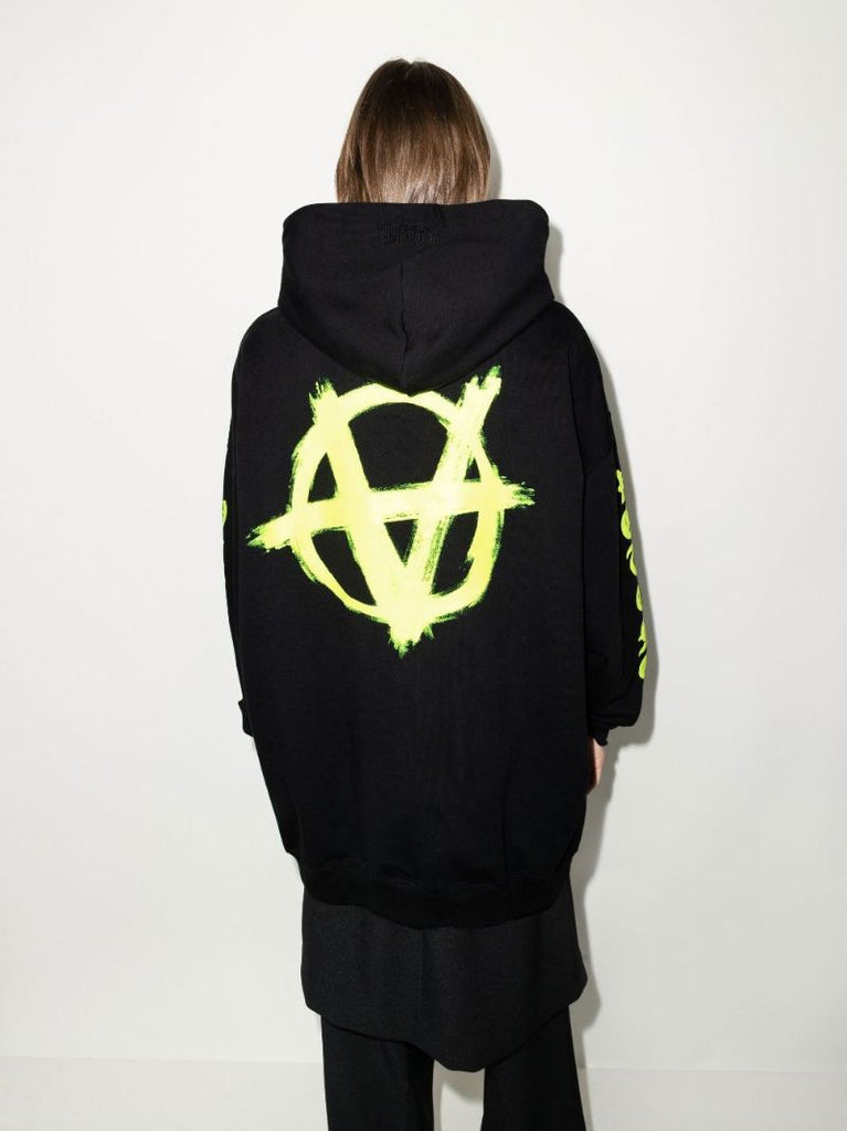 Black Double Anarchy Hoodie