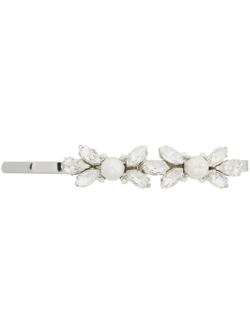 Silver-tone Crystal Embellished Hair Slide