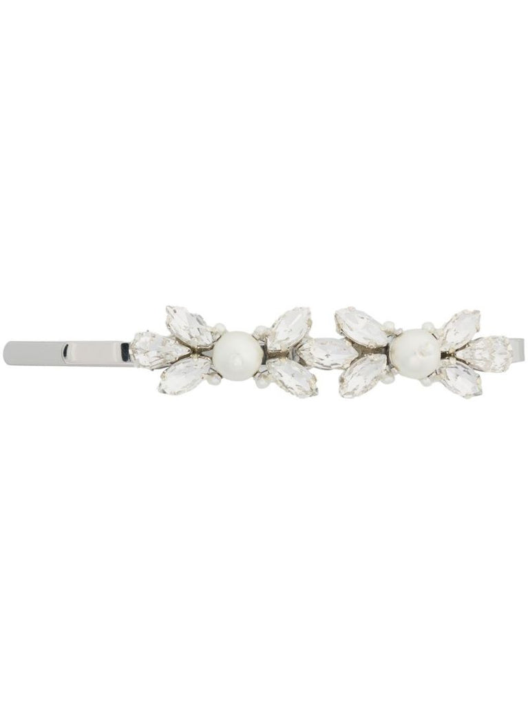 Silver-tone Crystal Embellished Hair Slide