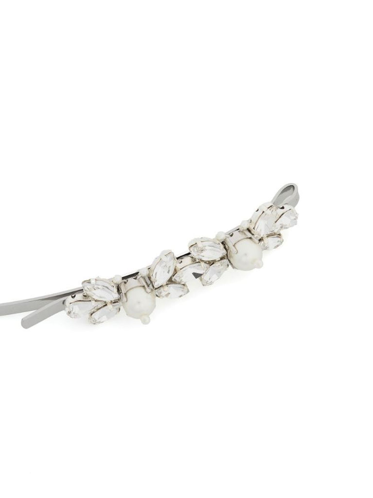 Silver-tone Crystal Embellished Hair Slide