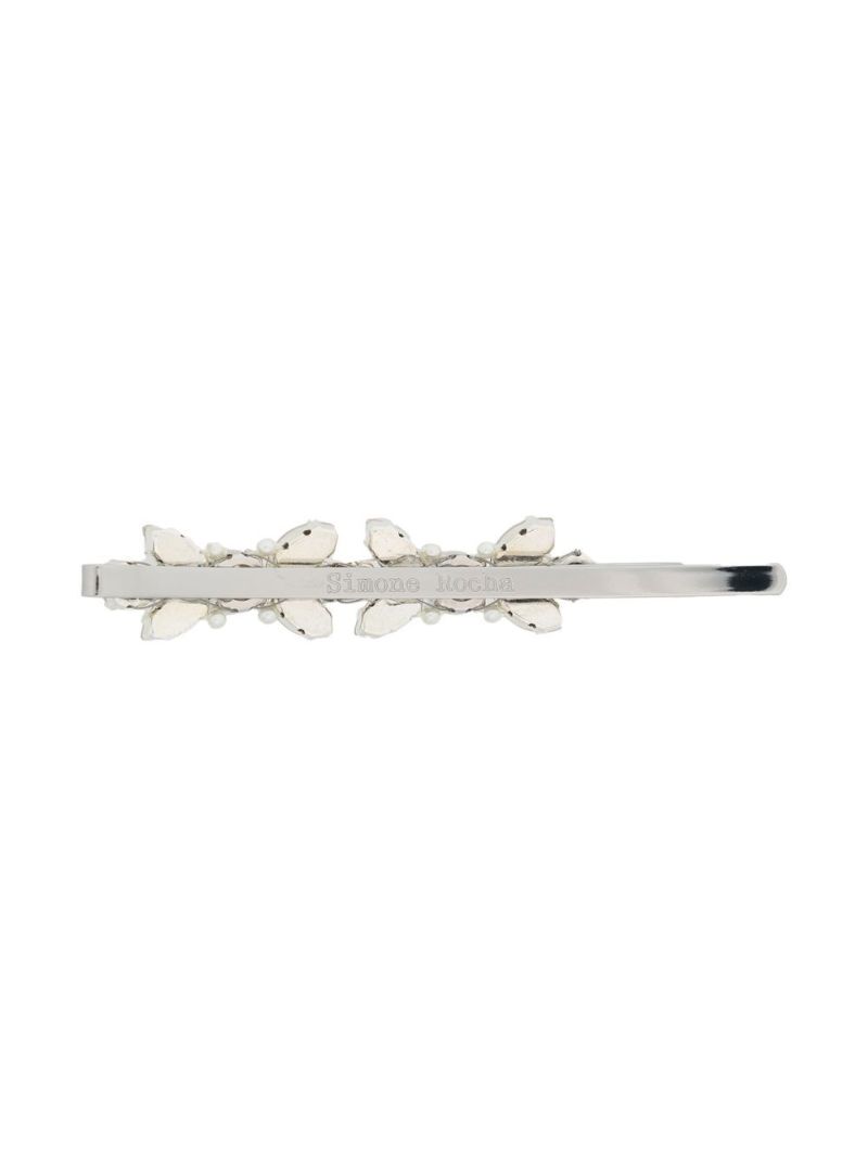 Silver-tone Crystal Embellished Hair Slide