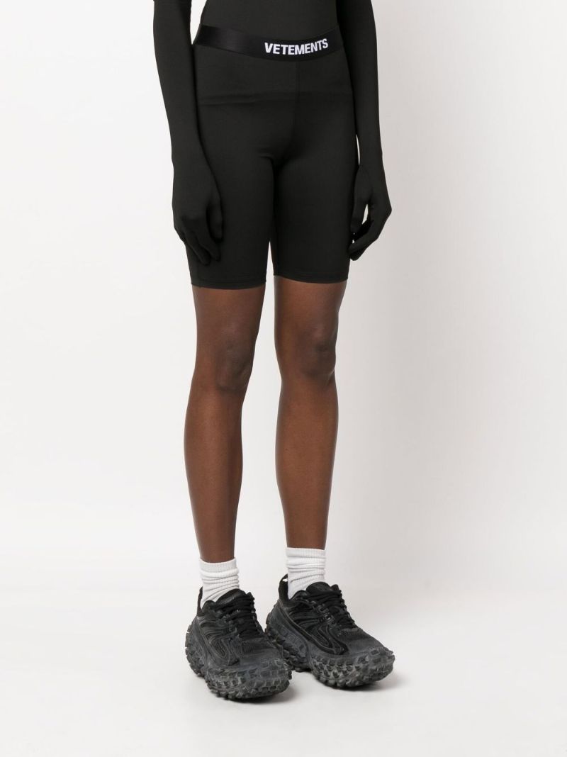 Black Logo Cycling Shorts