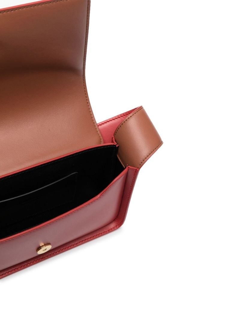 Red Sling Small Leather Shoulder Bag