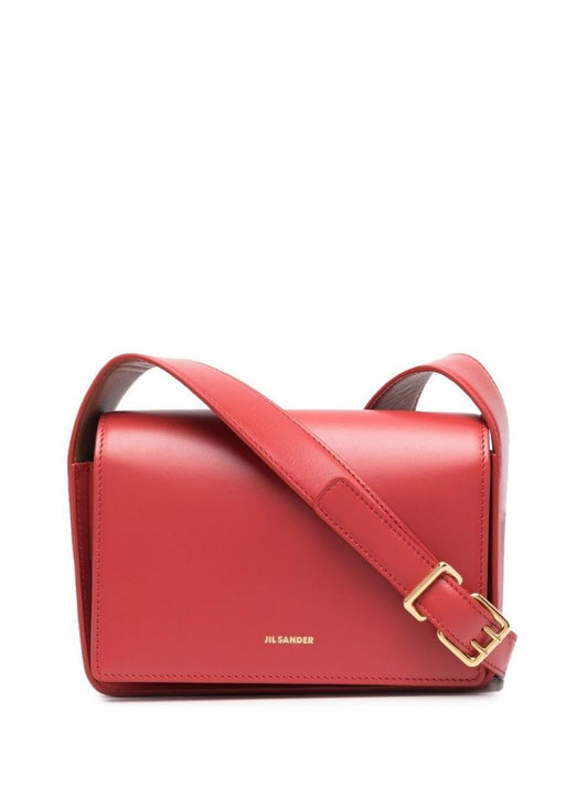 Red Sling Small Leather Shoulder Bag
