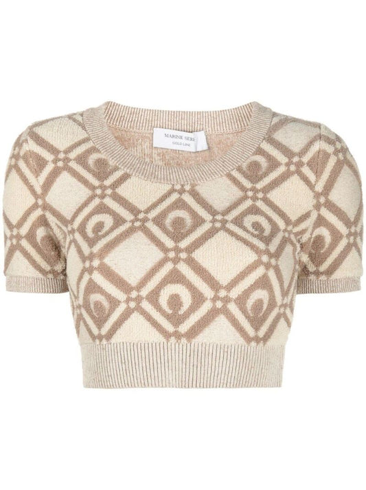 Neutral Moon Diamant Crop Top