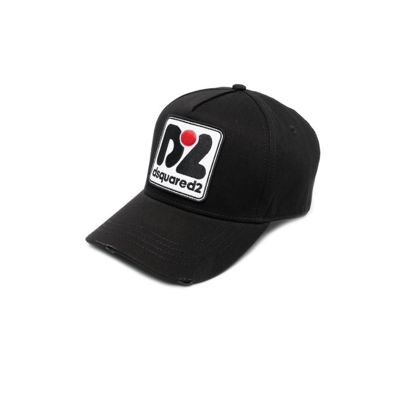 Black Logo Patch Baseball Cap