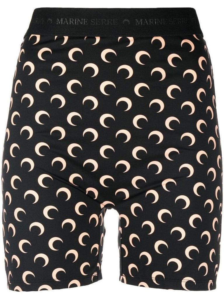 Black Stretch Cycling Shorts