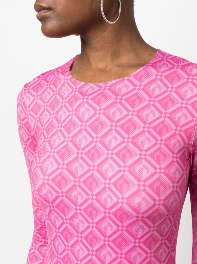 Pink Moon Diamant Print Jumpsuit