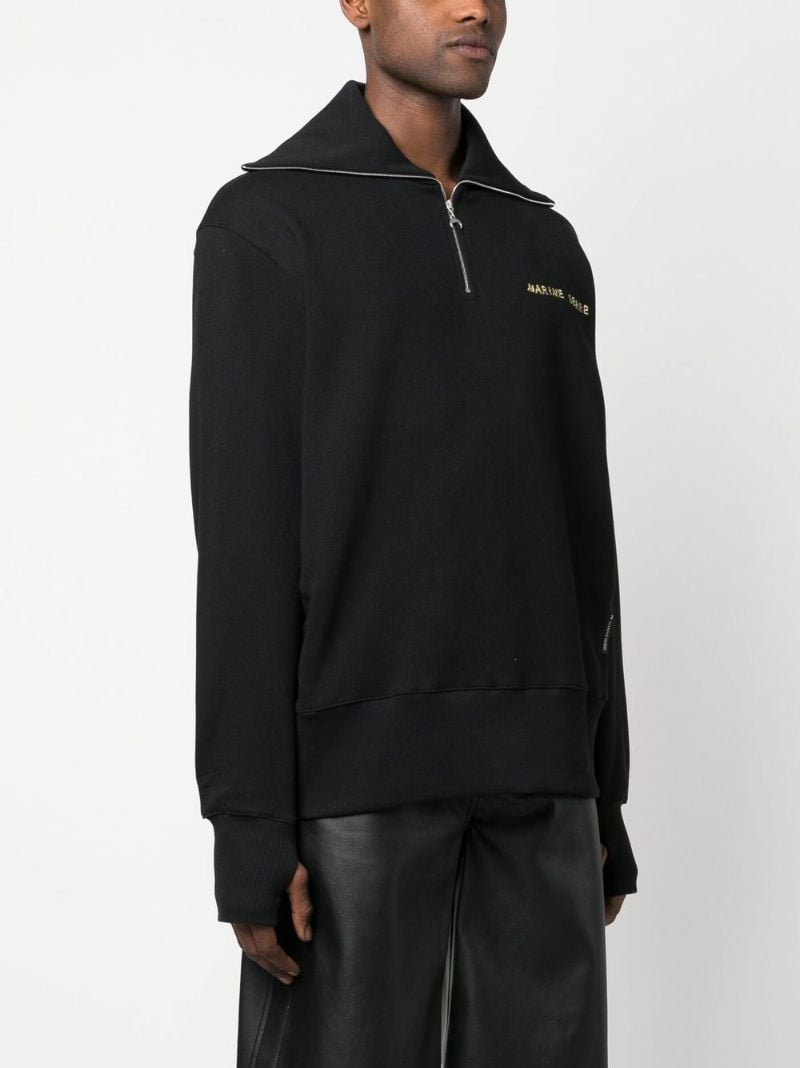 Black Organic Cotton Logo Sweatshirt