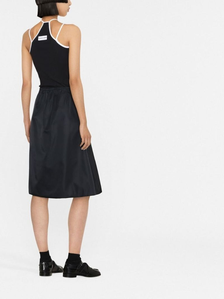 Black Moon Embroidered Sleeveless Top